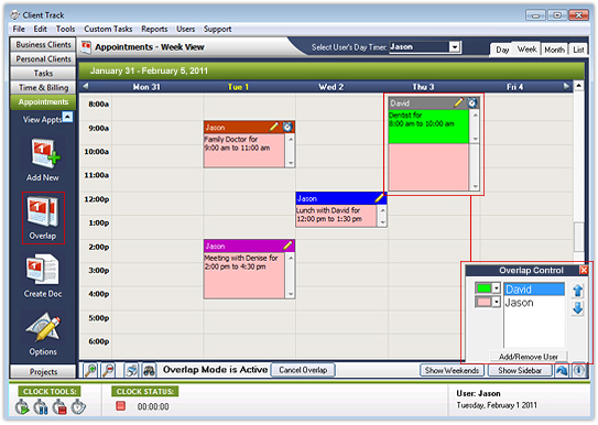 Appointments - Overlap Users