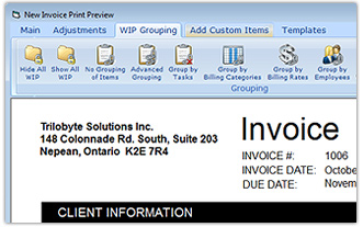 Invoice Screenshot