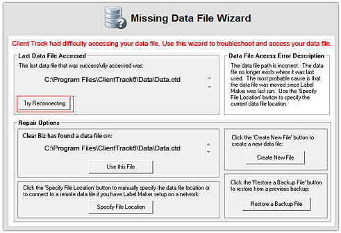 Missing Data File