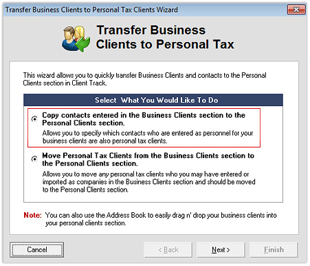 Transfer - Copy Clients